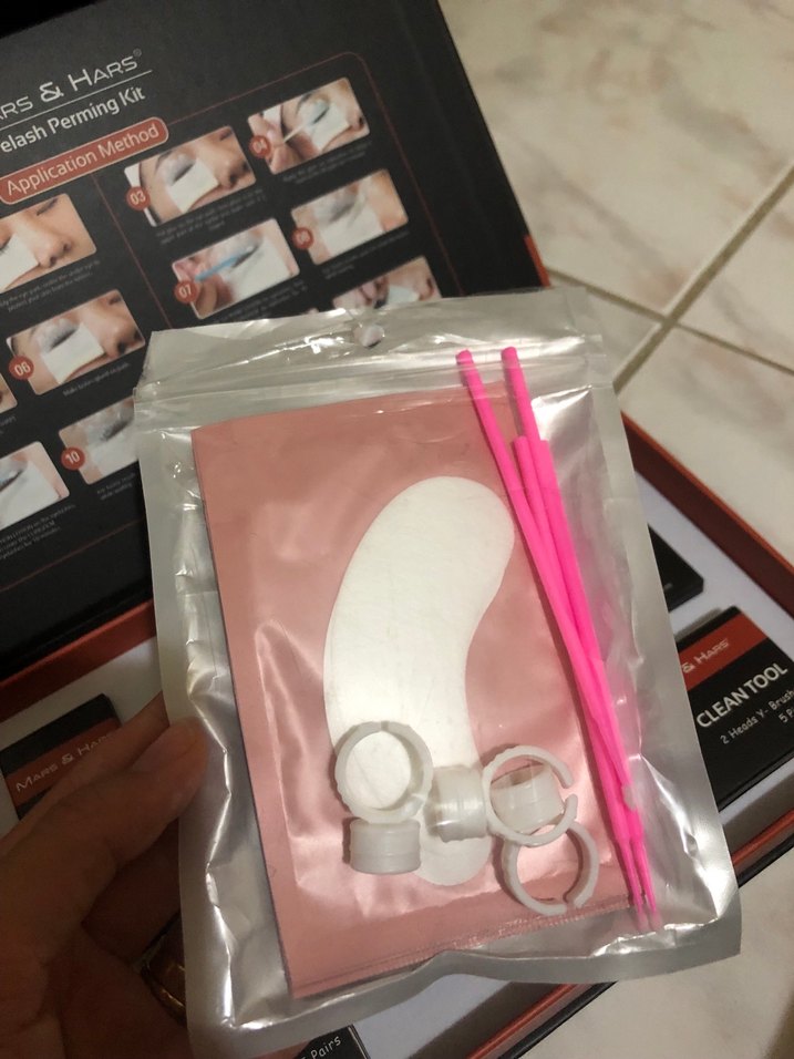 Mars & Hars Koyu Kırmızı Kirpik Perması Seti - Görsel 3