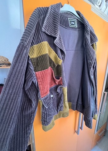 Kadın Gri Düğmeli Street Wear Ceket - Görsel 4