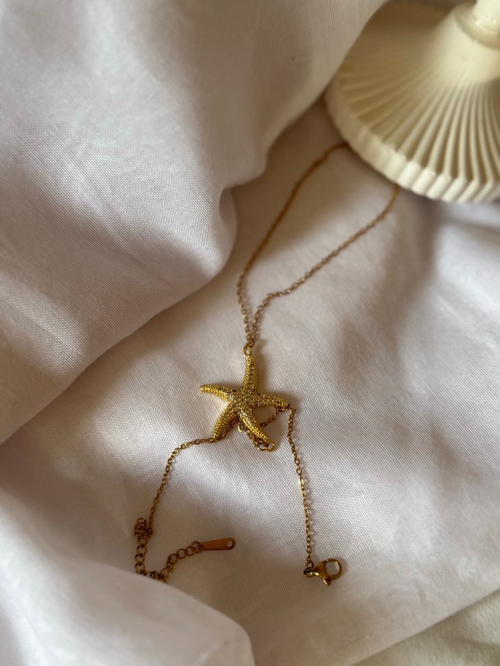 Altın Renkli Boncuklu Kadın Şahmeran - Görsel 2