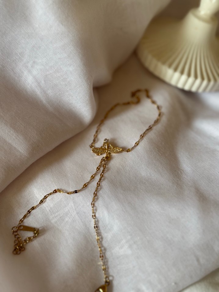 Altın Zincir Detaylı Kadın Çelik Şahmeran - Görsel 3