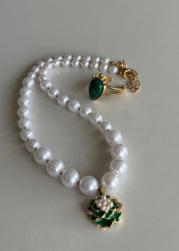 İnci Boncuklu Midi Kolye - Görsel 4