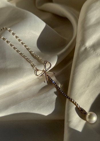 Zarif Midi Boy Altın Zincir Kolye - Görsel 5