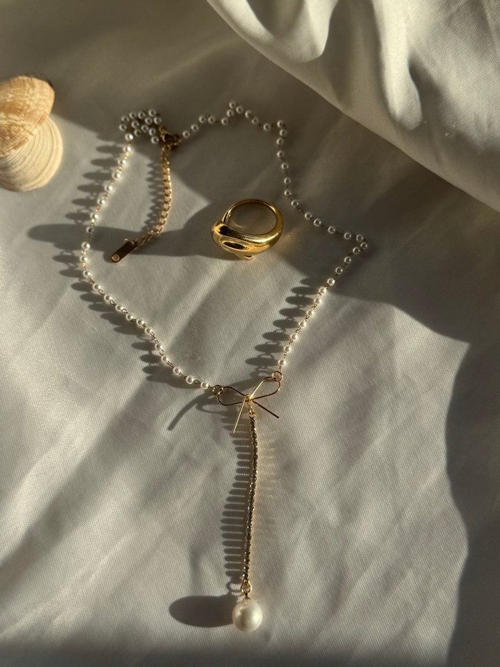 Zarif Midi Boy Altın Zincir Kolye - Görsel 3