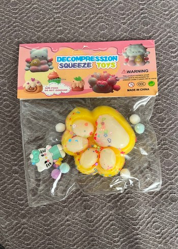 Sarı Pastel Decompression Squeeze Oyuncak