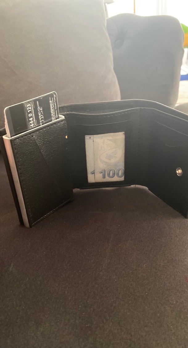 Erkek mekanizmalı Çok Bölmeli Baskılı Cüzdan - Görsel 3