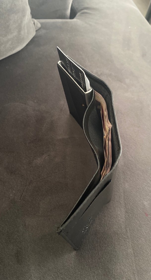 Erkek mekanizmalı Çok Bölmeli Baskılı Cüzdan - Görsel 4