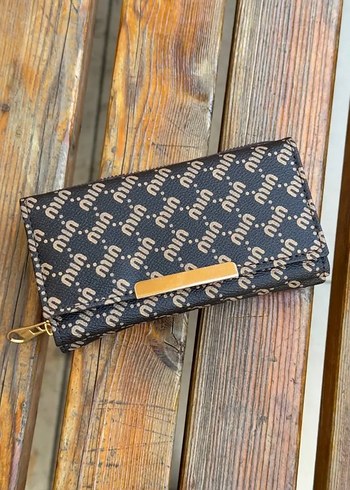 Gri Baskılı Kadın Clutch Cüzdan - Görsel 4