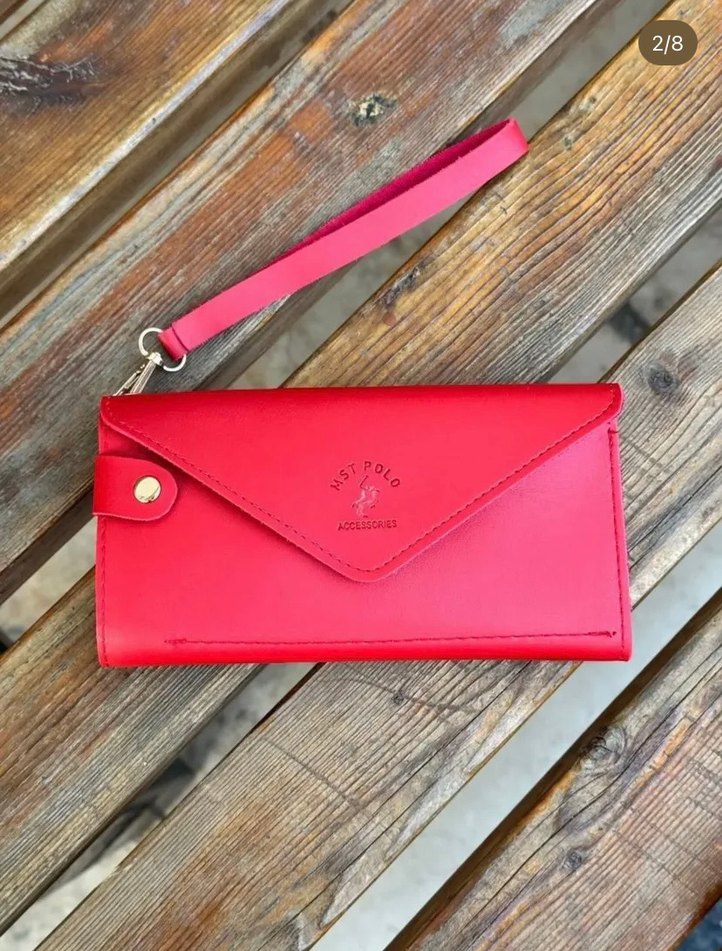 Deri Kadın Çok Renkli Fermuarlı Cüzdan - Görsel 2