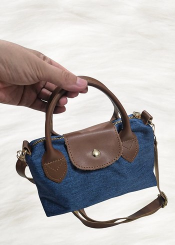 Kahverengi Baskılı Deri Kadın Omuz Çantası - Görsel 2