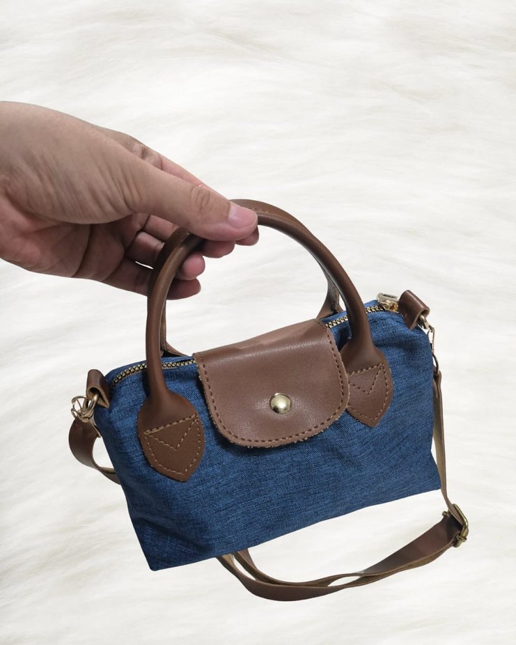 Kahverengi Baskılı Deri Kadın Omuz Çantası - Görsel 2