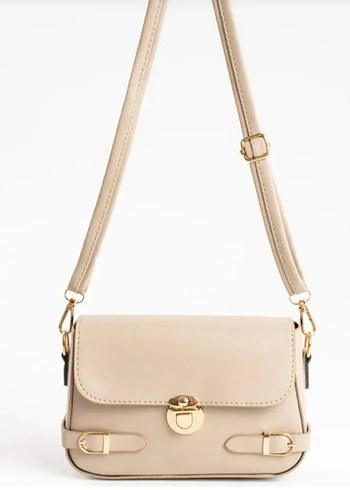 Bordo Deri Tokalı Kadın Çantası - Görsel 2