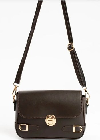 Bordo Deri Tokalı Kadın Çantası - Görsel 9