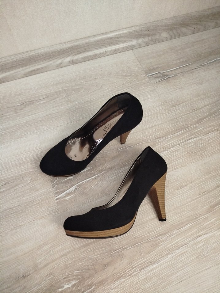 Kadın Siyah Süet Stiletto Topuklu Ayakkabı - Görsel 2