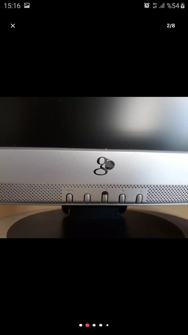 Monitör LCD 19 GO 12V ve 220V VGA ve DVI Hoporlörlü - Görsel 2