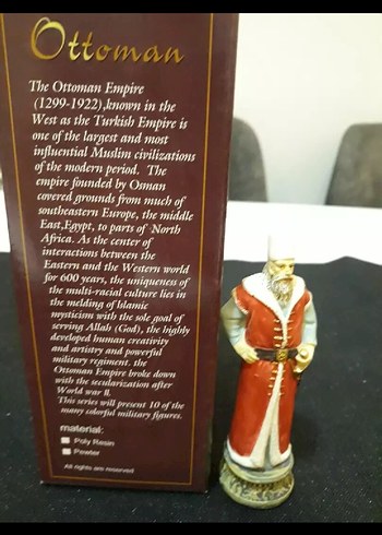 Osmanlı heykelleri 5 adettir,
13 ve 14 cm boylarında - Görsel 12