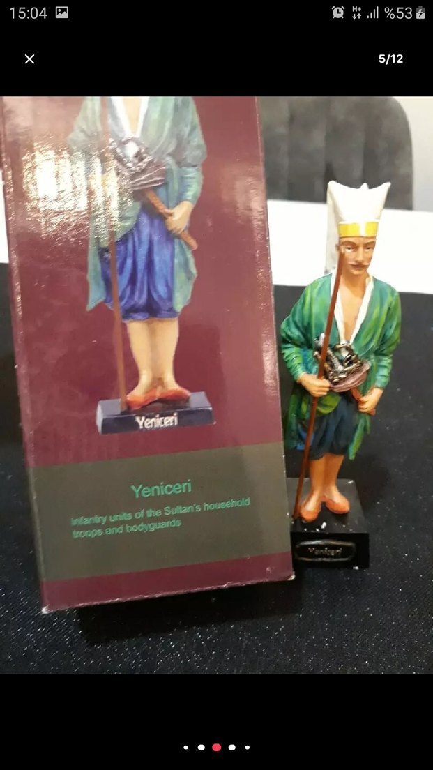 Osmanlı heykelleri 5 adettir,
13 ve 14 cm boylarında - Görsel 5