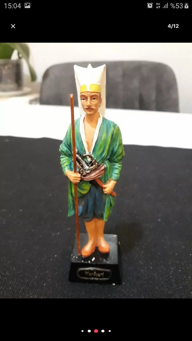 Osmanlı heykelleri 5 adettir,
13 ve 14 cm boylarında - Görsel 4