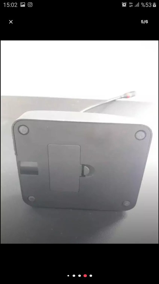 Uzun Siyah Masaüstü Mikrofon - Görsel 5