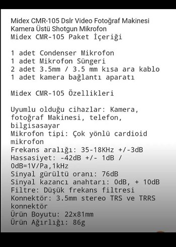 mikrofon kamera telefon Fotoğraf makinesini uygundur - Görsel 6