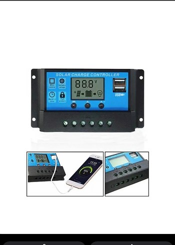 Mavi Güneş Şarj Kontrol Cihazı 30 A. - Görsel 2