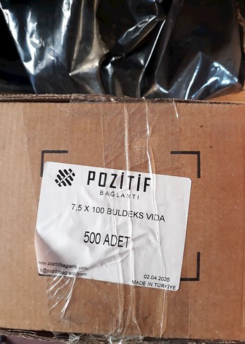 Vida buldeks 1 kutu 7.5×100 sıfır 500 Adet - Görsel 2
