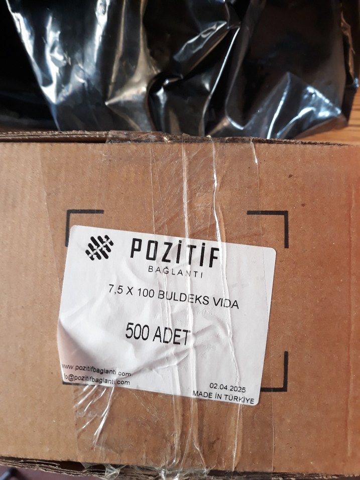 Vida buldeks 1 kutu 7.5×100 sıfır 500 Adet - Görsel 2