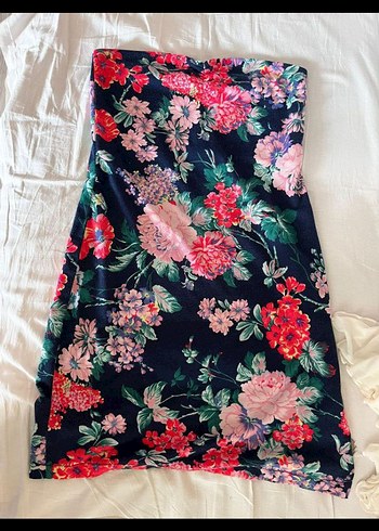 Çiçek Desenli mini elbise - Görsel 2