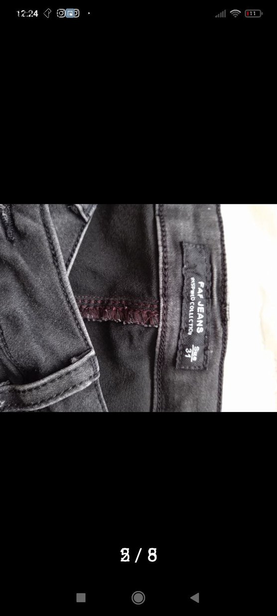 Siyah Skinny Kesim Kadın Kot Pantolon 3adet gelecek 40.42.44 - Görsel 5