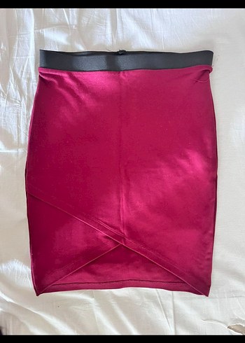 Bordo Kemerli Midi Kadın Etek 34.36.38bedene uygun marka ürün - Görsel 6