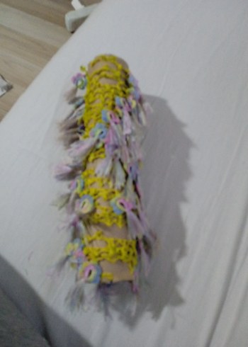 Püsküllü Çok Renkli Bohem  büyük yazma için uygun - Görsel 2