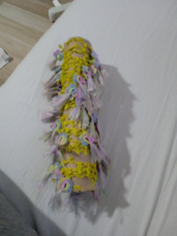 Püsküllü Çok Renkli Bohem  büyük yazma için uygun - Görsel 2