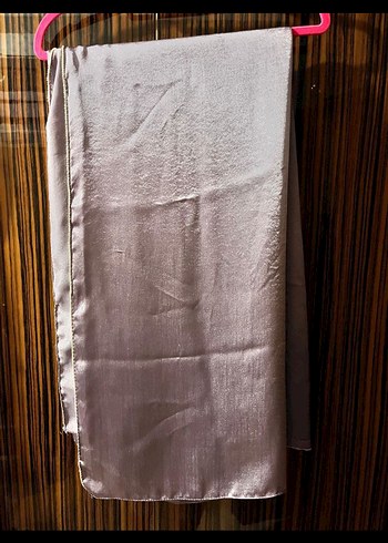 Lila Uzun Kollu Drapeli Abiye Elbise çok kaliteli sateni vardı - Görsel 4