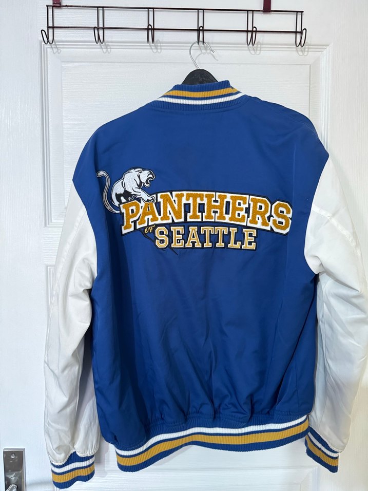 Mavi Baskılı Kadın Bomber Ceket - Görsel 2