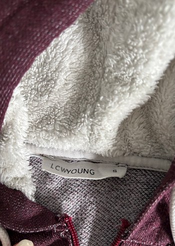 LC Waikiki Bordo Kapüşonlu Fermuarlı Kadın Ceket
