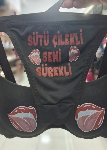 Kırmızı Baskılı Biker Tarzı Midi Kadın İç Çamaşırı