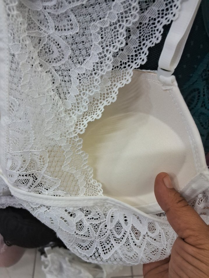 Beyaz Dantel Midi Bohem Sütyen - Görsel 4