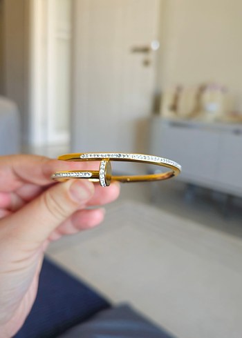 Altın Renkli Takı ve Makyaj Seti - Görsel 6