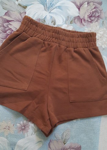 LC Waikiki Kahverengi Hamile Mini Şort