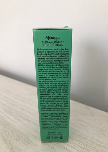 Beden Farmasi Moringa & Shea Butter El Kremi 30 ml