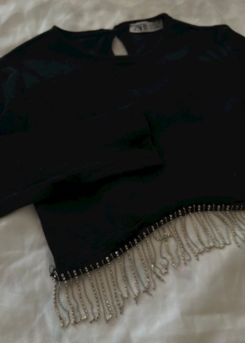 Zara Zara Siyah Uzun Kollu taşlı