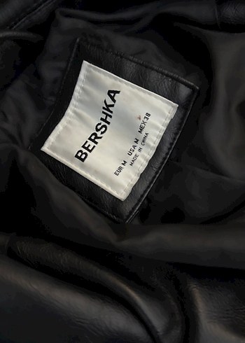 m Beden Kadın Siyah Oversize Deri Ceket
