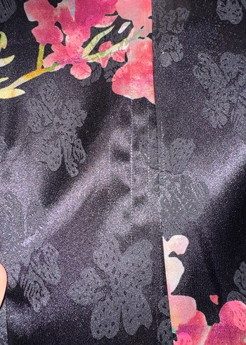 s Beden çeşitli Renk Çiçek Desenli Uzun Kollu Kadın Kimono