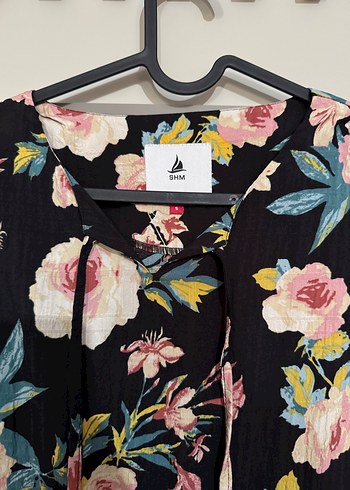 Bohem Tarzı Pembe Mini Tunik Elbise - Görsel 2