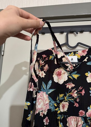 Bohem Tarzı Pembe Mini Tunik Elbise - Görsel 5