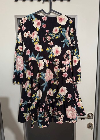 Bohem Tarzı Pembe Mini Tunik Elbise - Görsel 3