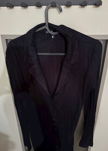 Triko mini gömlek elbise - Görsel 2