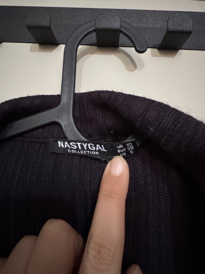 Triko mini gömlek elbise - Görsel 5