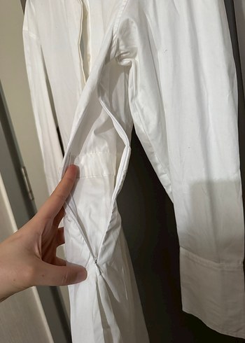 Kadın Beyaz Düğmeli Gömlek - Görsel 3