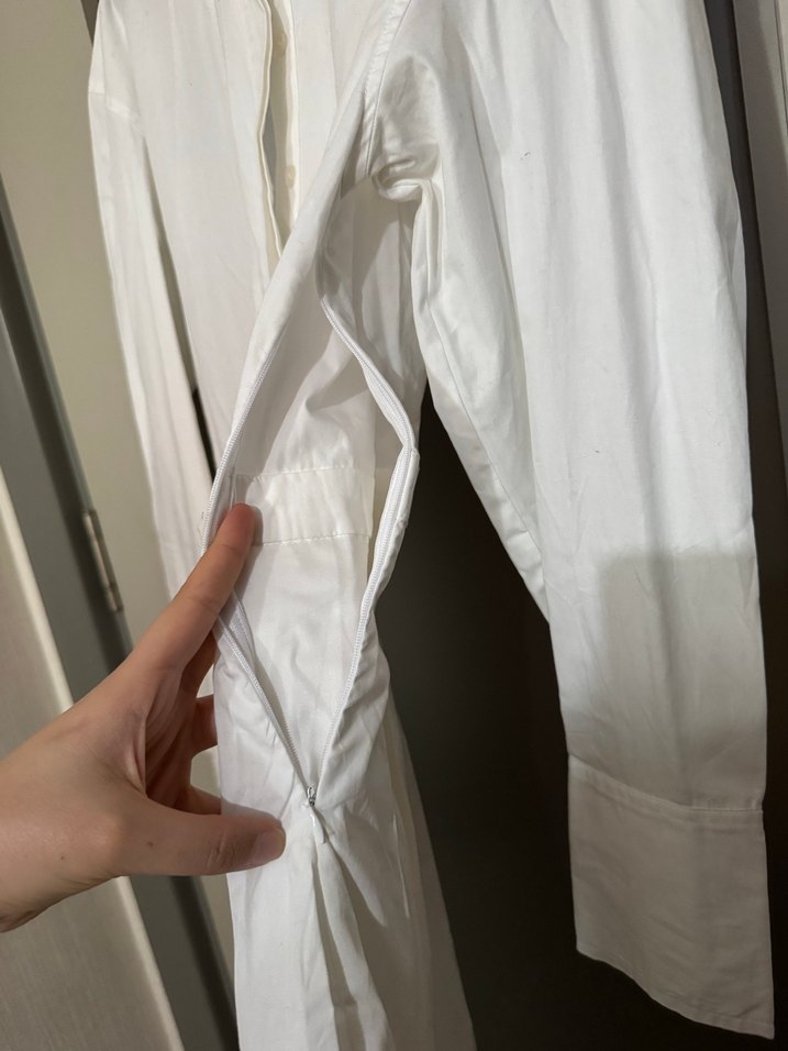 Kadın Beyaz Düğmeli Gömlek - Görsel 3