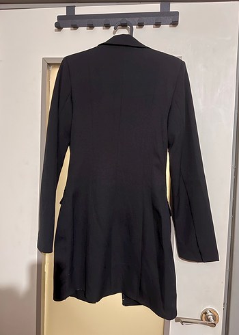 Siyah Kadın Mini agaflı fit elbise - Görsel 4